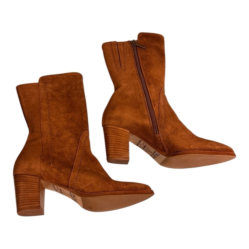 Italeau Posey Heeled Boot in Waterproof Suede NIB - Picture 2 of 7